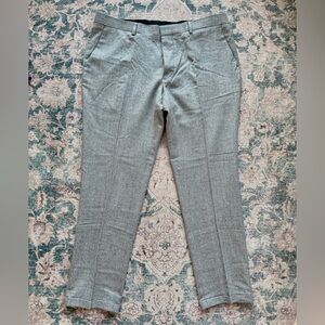 Sandro Men's Pants 36 Gray Wool Flat Front Classic $450